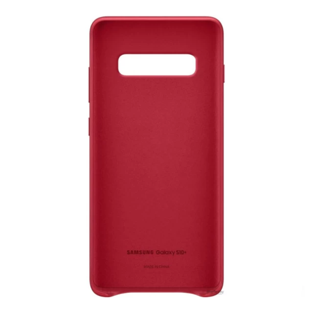 Чохол Samsung Leather Cover Red для Galaxy S10 Plus (G975) (EF-VG975LREGRU)