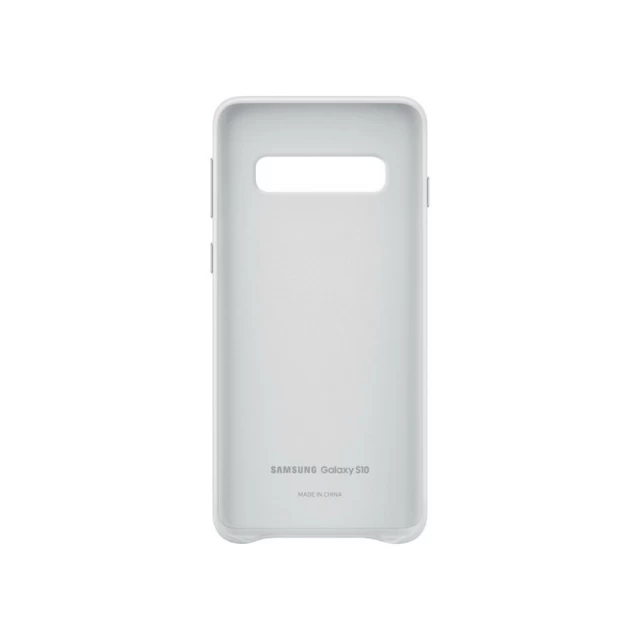 Чохол Samsung Leather Cover White для Galaxy S10 Plus (G975) (EF-VG975LWEGRU)