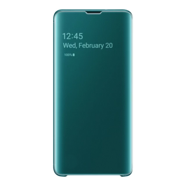 Чехол Samsung Clear View Cover Green для Galaxy S10 (G973) (EF-ZG973CGEGRU)