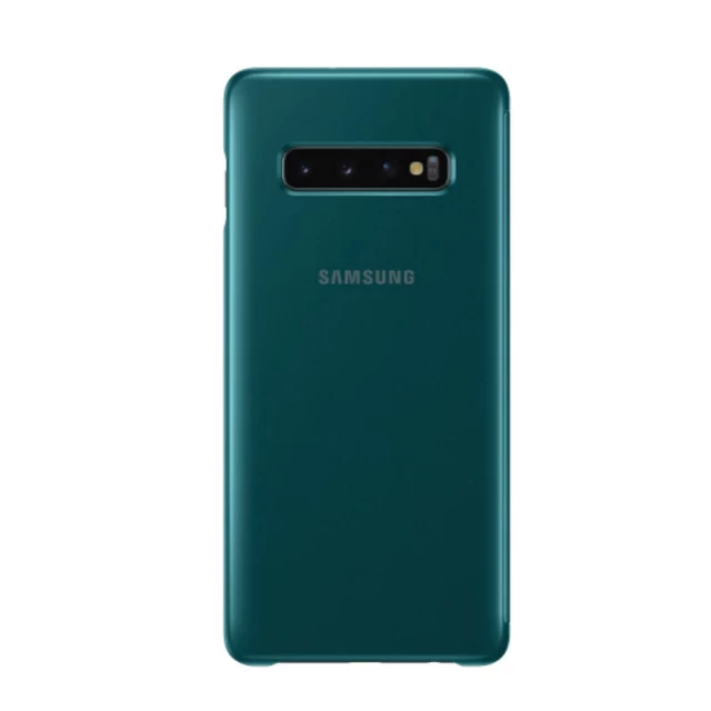 Чохол Samsung Clear View Cover Green для Galaxy S10 Plus (G975) (EF-ZG975CGEGRU)