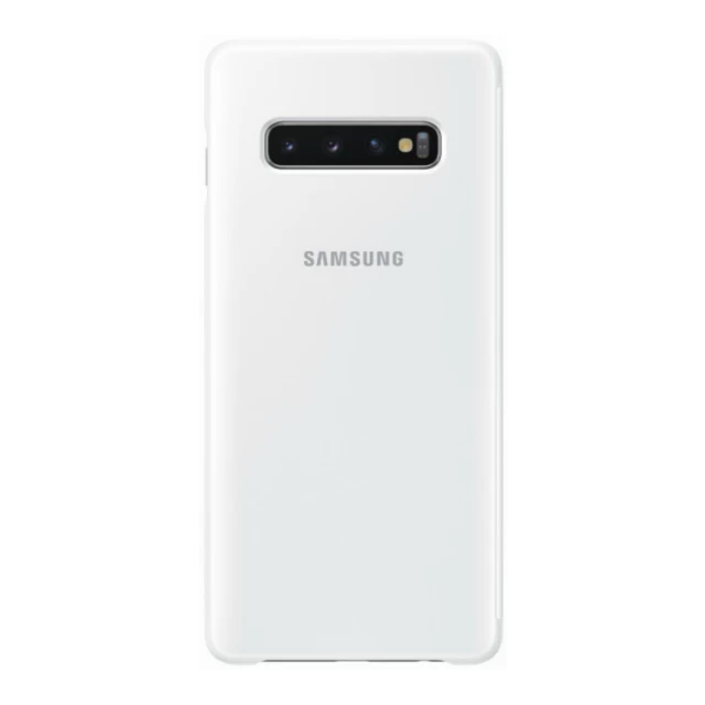 Чохол Samsung Clear View Cover White для Galaxy S10 Plus (G975) (EF-ZG975CWEGRU)