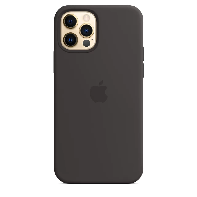 Чохол Silicone Case для iPhone 12 | 12 Pro Black without MagSafe OEM