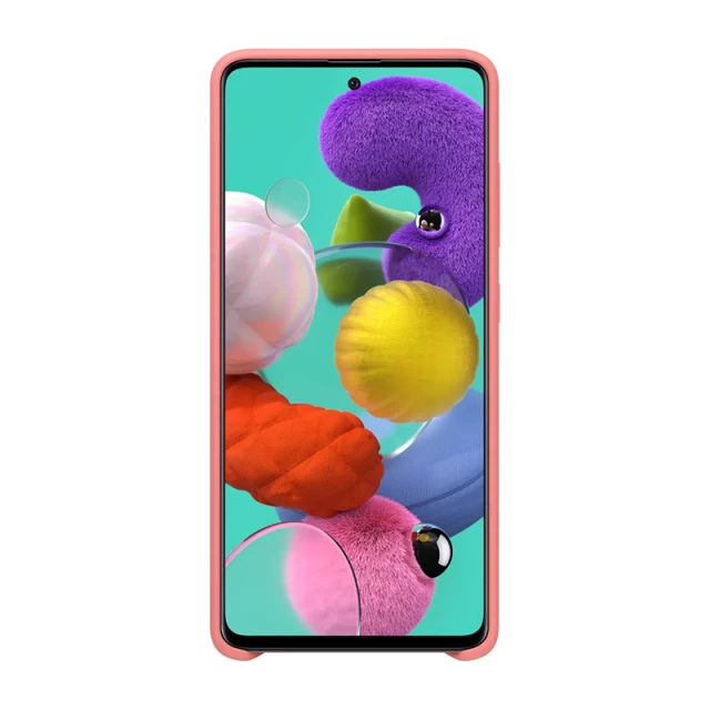 Чехол Samsung Silicone Cover для Galaxy A51 (A515F) Pink (EF-PA515TPEGRU)