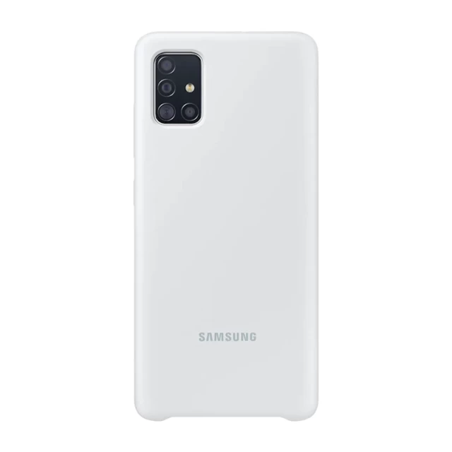 Чехол Samsung Silicone Cover для Galaxy A51 (A515F) White (EF-PA515TWEGRU)