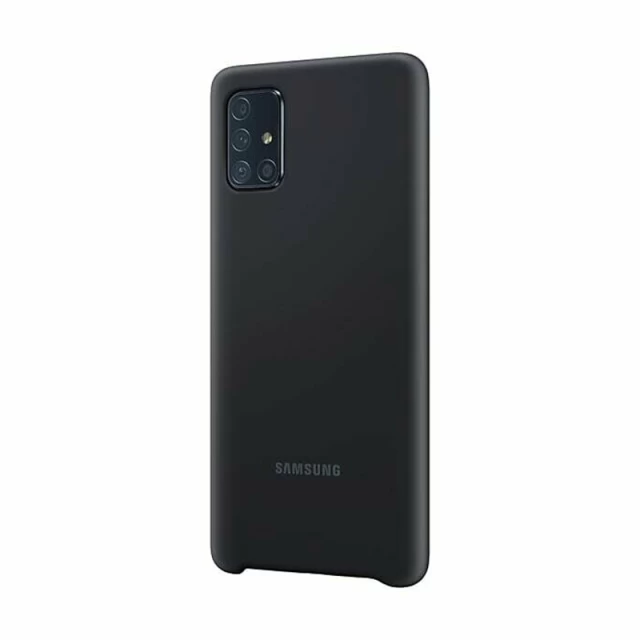 Чехол Samsung Silicone Cover для Galaxy A71 (A715F) Black (EF-PA715TBEGRU)