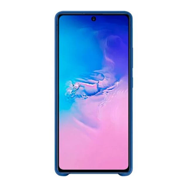 Чехол Samsung Silicone Cover для Galaxy S10 Lite (G770) Blue (EF-PG770TLEGRU)