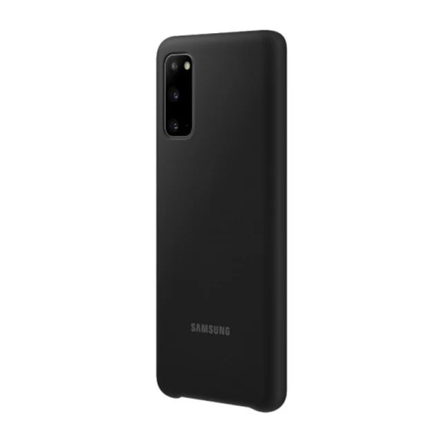 Чохол Samsung Silicone Cover для Galaxy S20 (G980) Black (EF-PG980TBEGRU)