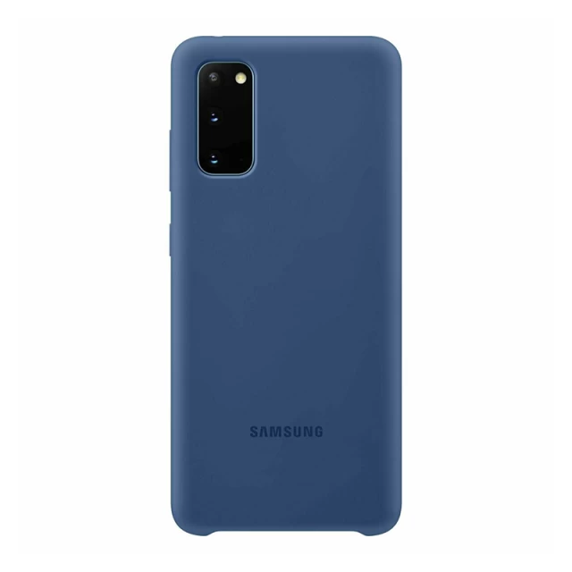 Чохол Samsung Silicone Cover для Galaxy S20 (G980) Navy (EF-PG980TNEGRU)