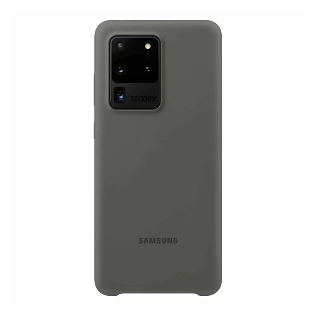 Чохол Samsung Silicone Cover для Galaxy S20 Ultra (G988) Grey (EF-PG988TJEGRU)