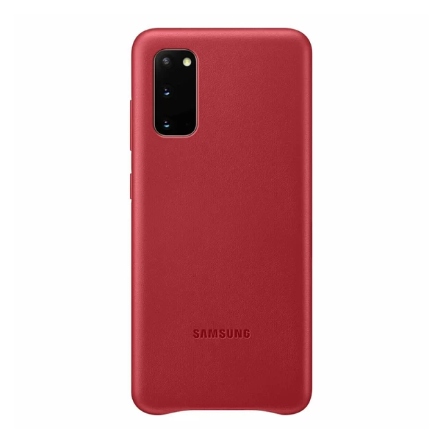 Чехол Samsung Leather Cover для Galaxy S20 (G980) Red (EF-VG980LREGRU)