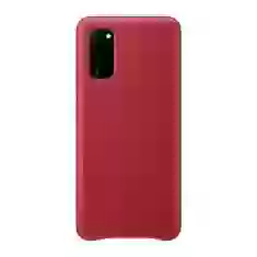 Чехол Samsung Leather Cover для Galaxy S20 (G980) Red (EF-VG980LREGRU)