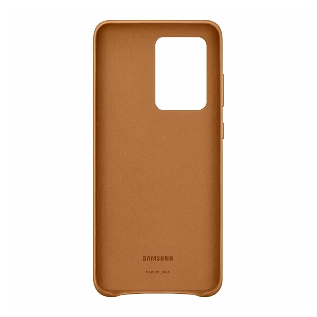 Чохол Samsung Leather Cover для Galaxy S20 Ultra (G988) Brown (EF-VG988LAEGRU)