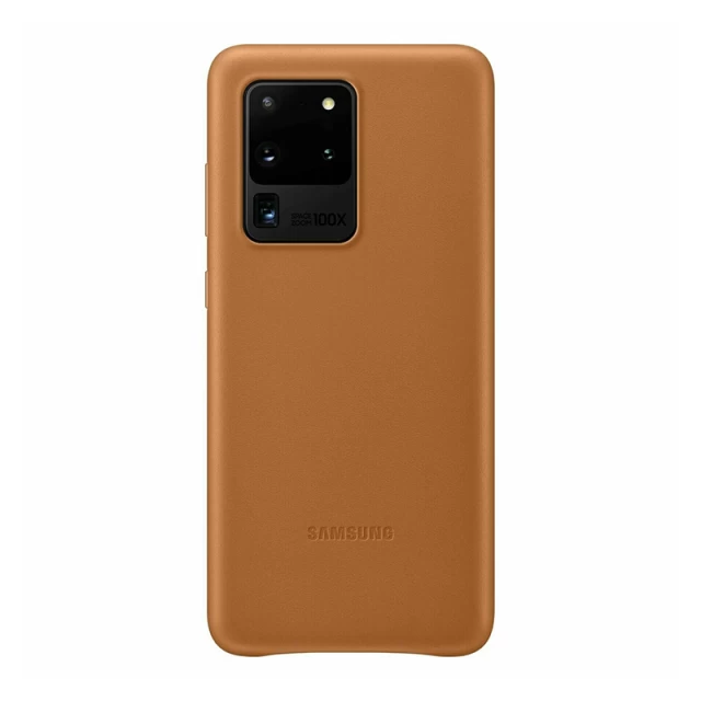 Чехол Samsung Leather Cover для Galaxy S20 Ultra (G988) Brown (EF-VG988LAEGRU)