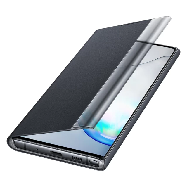 Чехол Samsung Clear View Cover для Galaxy Note 10 (N970) Black (EF-ZN970CBEGRU)