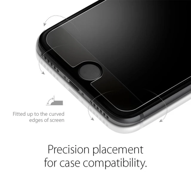 Защитное стекло Spigen для iPhone 8/7 Plus Glas.tR SLIM Clear (043GL20608)