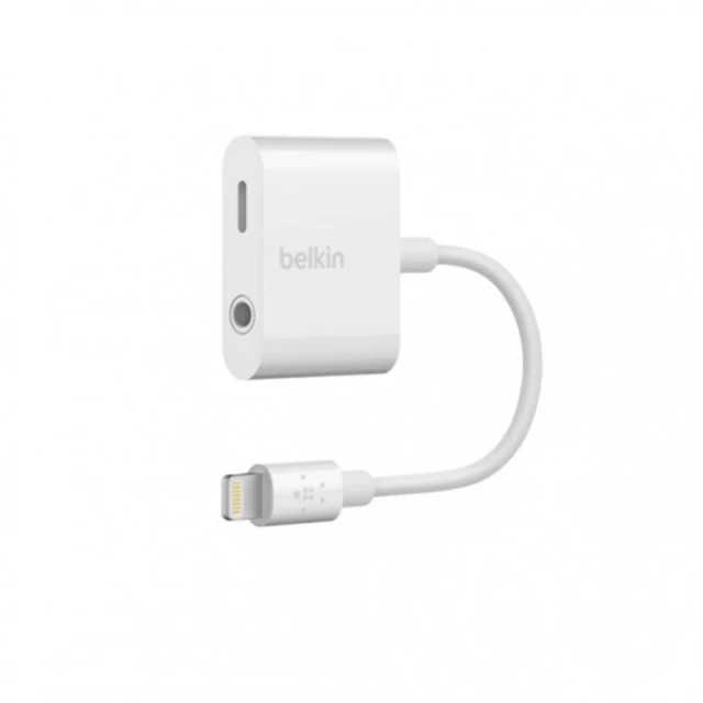 Переходник Lightning - 3.5 mm audio + power RockStar Belkin (F7U079BT03-BLK)