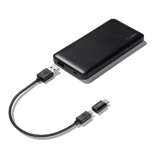 Портативна батарея Belkin Pocket Power 5000 mAh (USB-C adapter) Black (F7U019BTBLKBE)