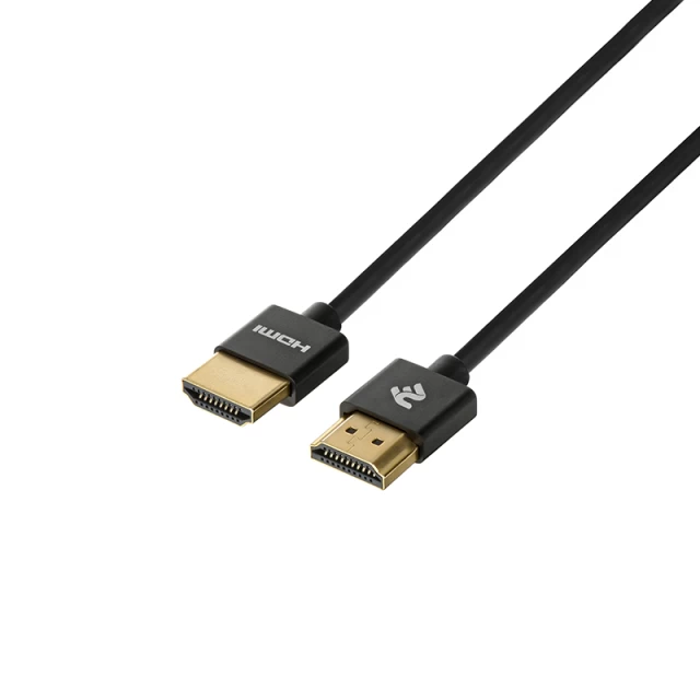 Кабель 2E HDMI to HDMI 2.0 Gen2 Ultra Slim cable Black 2 m (2E-W9668BL-2M)