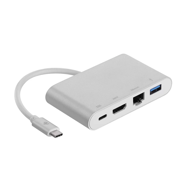 USB-хаб 2E USB Type-C to USB 3.0 with HDMI Ethernet and Type-C (2EW-2532)