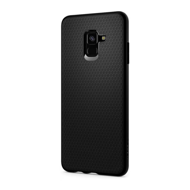 Чехол Spigen для Galaxy A8 Plus (2018) Liquid Air Matte Black (591CS22757)