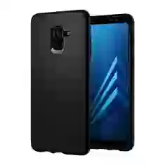 Чохол Spigen для Galaxy A8 Plus (2018) Liquid Air Matte Black (591CS22757)