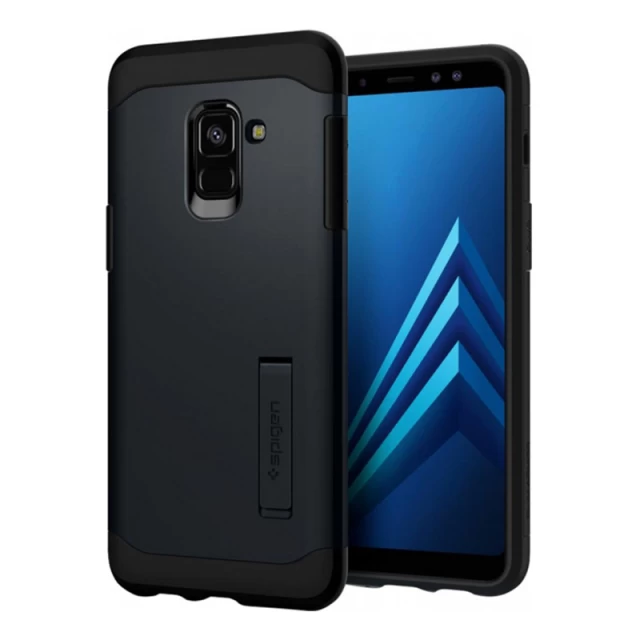 Чехол Spigen для Galaxy A8 (2018) Slim Armor Black (590CS22753)