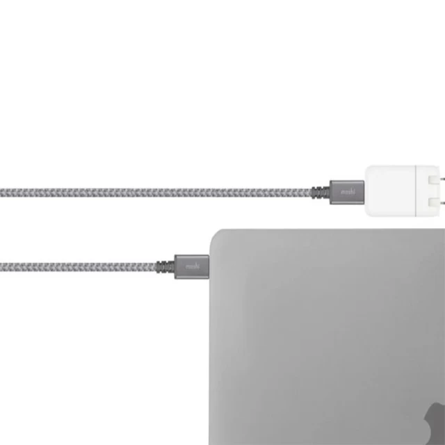 Кабель Moshi Integra USB-C to USB-C Cable Titanium Gray 2 m (99MO084212)