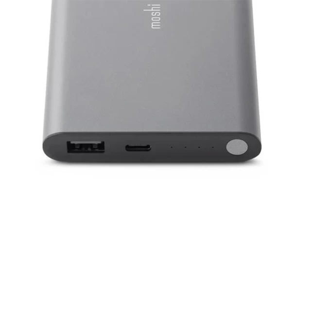 Портативна батарея Moshi IonSlim 10000 mAh USB-C and USB Powerbank Titanium Gray (99MO022145)