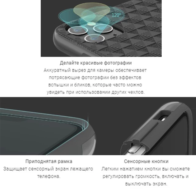 Чехол Moshi Altra Slim Case with Wrist Strap Shadow Black для iPhone 11 Pro (99MO117004)