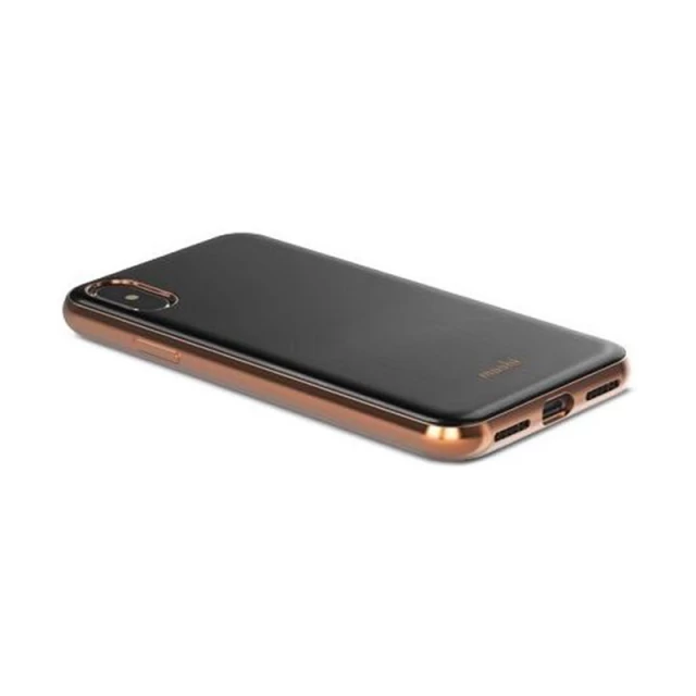 Чехол Moshi iGlaze Ultra Slim Snap On Case Armour Black для iPhone XS/X (99MO101001)