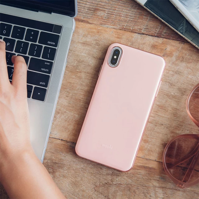 Чохол Moshi iGlaze Slim Hardshell Case Taupe Pink для iPhone XS Max (99MO113302)