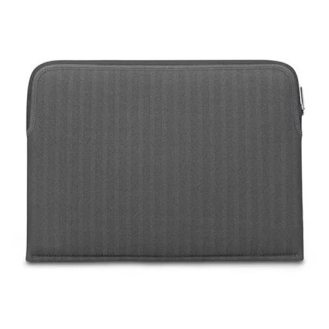 Чехол Moshi для MacBook Air 13.3 (2018-2020) и Pro 13.3 M1/M2 (2016-2022) Pluma Designer Laptop Sleeve Herringbone Gray (99MO104051)