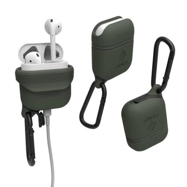 Чехол для Airpods 2/1 Catalyst Waterproof Army Green for Charging/Wireless Case (CATAPDGRN)