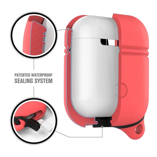 Чохол для Airpods 2/1 Catalyst Waterproof Coral for Charging/Wireless Case(CATAPDCOR)
