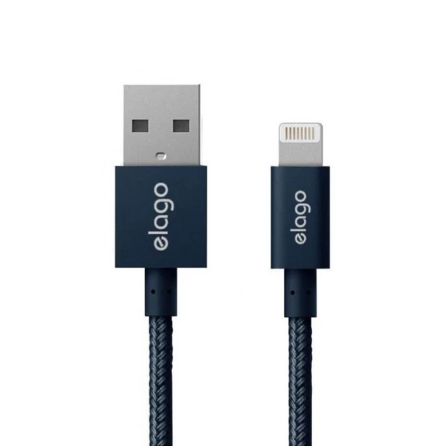 Кабель Elago Aluminum USB-A to Lightning Cable Jean Indigo 1 m (ECA-ALJIN-IPL)