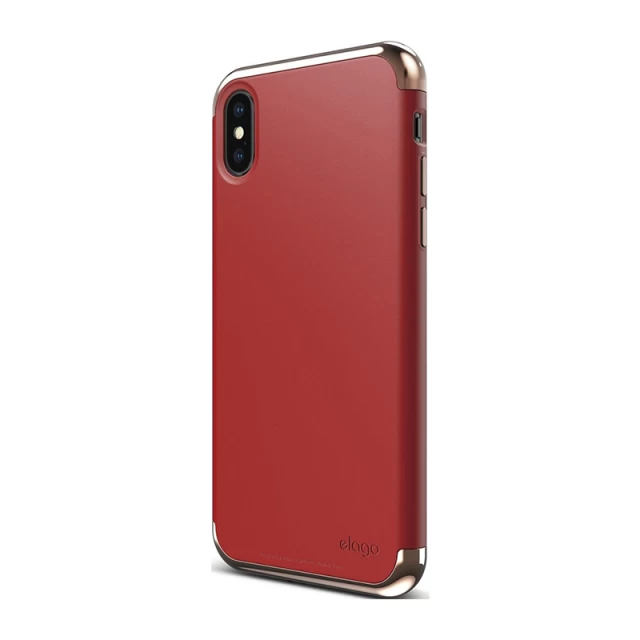 Чохол Elago Empire Case Chrome Rose Gold/Red для iPhone X (ES8EM-RGDRD)