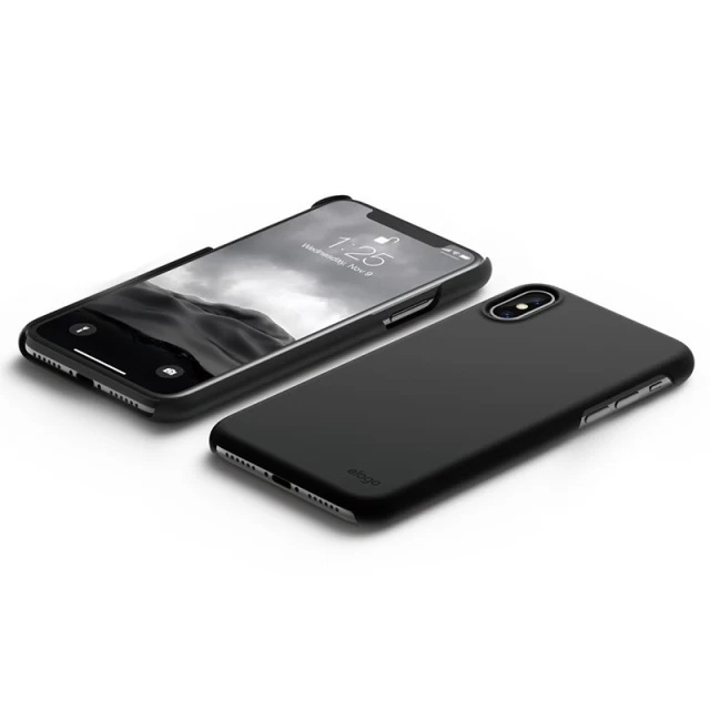 Чехол Elago Slim Fit 2 Case Matt Black для iPhone X (ES8SM2-SFBK)