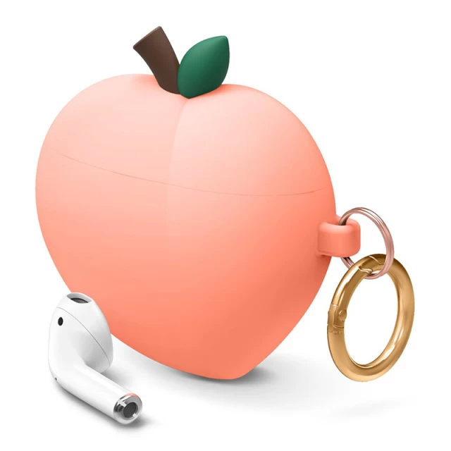 Чохол для Airpods 2/1 Elago Peach Hang Case Peach for Charging/Wireless Case (EAP-PEACH-PE)