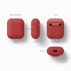 Чехол для Airpods 2/1 Elago Silicone Case Red for Charging Case (EAPSC-RED)