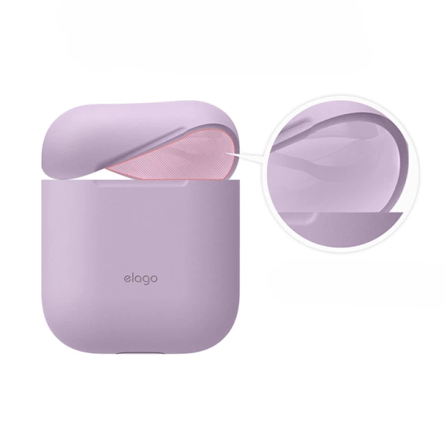 Чохол для Airpods 2/1 Elago Skinny Case Lavender for Charging Case (EAPSK-BA-LV)