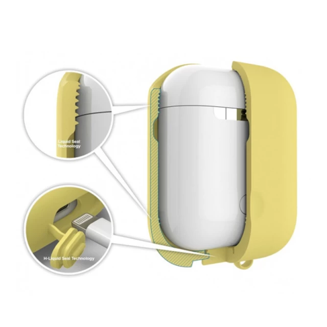 Чохол для Airpods 2/1 Elago Waterproof Case Creamy Yellow for Charging Case (EAPWF-BA-CYE)