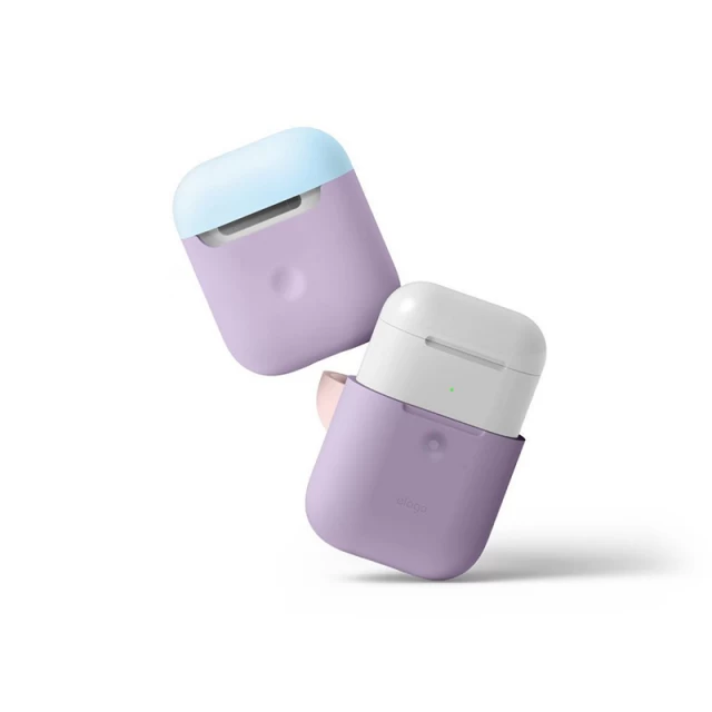 Чохол для Airpods 2 Elago A2 Duo Case Lavender/Pastel Blue/Lovely Pink for Wireless Case (EAP2DO-LV-PBLPK)