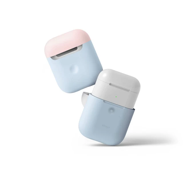 Чохол для Airpods 2 Elago A2 Duo Case Pastel Blue/Pink/White for Wireless Case (EAP2DO-PBL-PKWH)