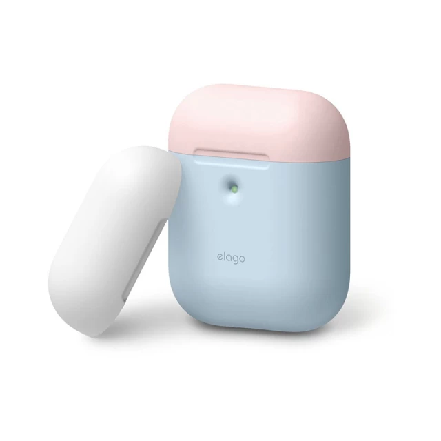 Чехол для Airpods 2 Elago A2 Duo Case Pastel Blue/Pink/White for Wireless Case (EAP2DO-PBL-PKWH)