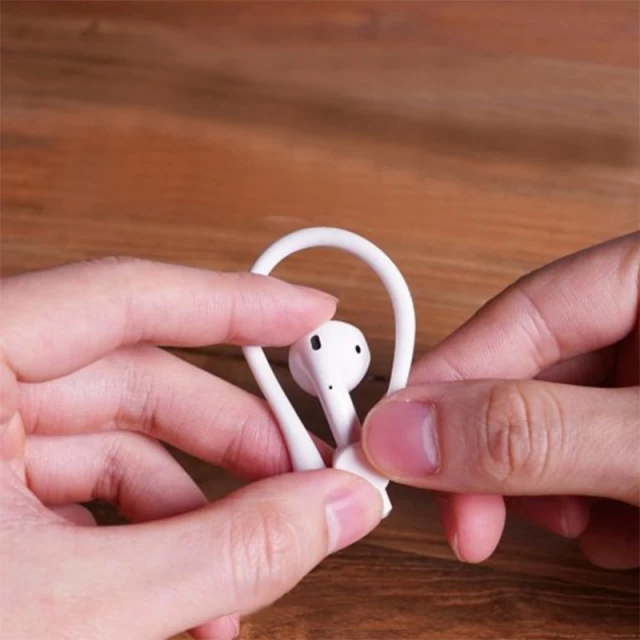 Чохол для Airpods 2/1 Elago Earhook White for Charging Case (EAP-HOOKS-WH)