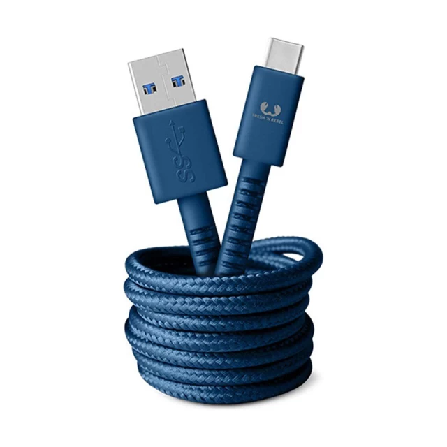 Кабель Fresh 'N Rebel Fabriq USB-A to USB-C Cable 1.5 m Indigo (2CCF150IN)
