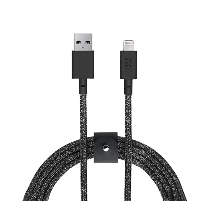 Кабель Native Union Belt Cable USB-A to Lightning Cosmos Black 1.2 m (BELT-KV-L-CS-BLK-2)