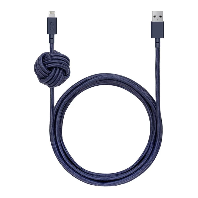 Кабель Native Union Night Cable USB-A to Lightning Marine 3 m (NCABLE-KV-L-MAR)