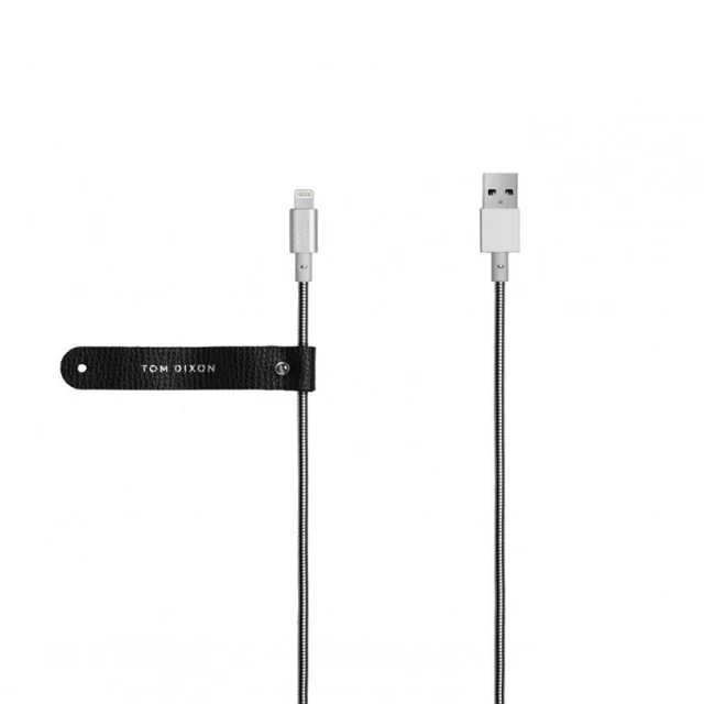 Кабель Native Union Tom Dixon Stash Coil USB-A to Lightning Cable Silver 1.2 m (COIL-L-SIL-TD)