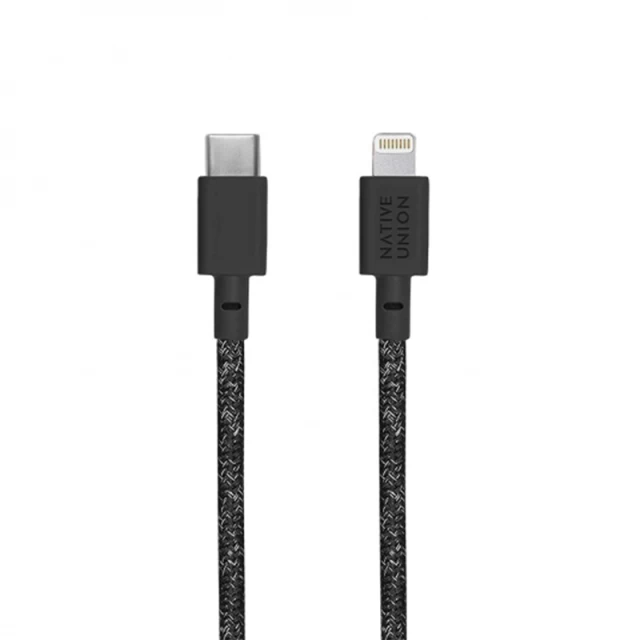 Кабель Native Union Belt Cable USB-C to Lightning Cosmos Black 1.2 m (BELT-KV-CL-CS-BK-2)